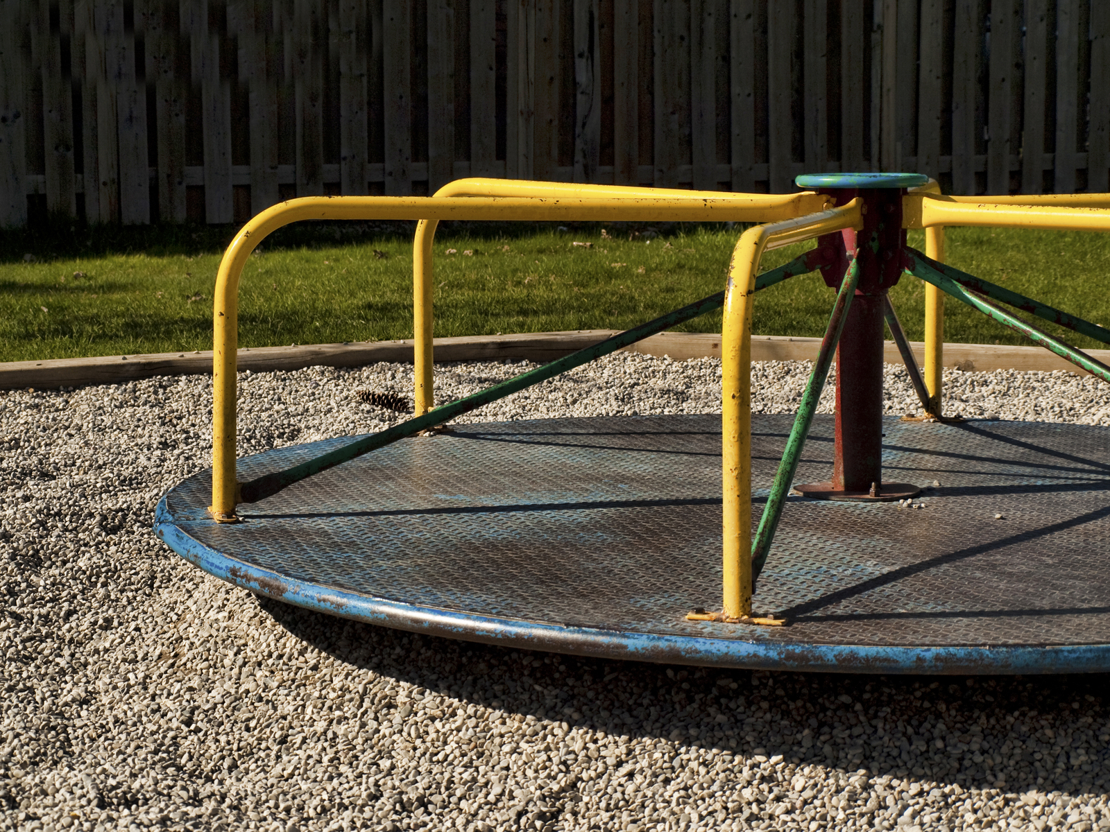 Picture of a playground merry go round