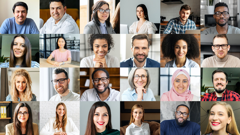 A young Black woman leads her team in a project meeting