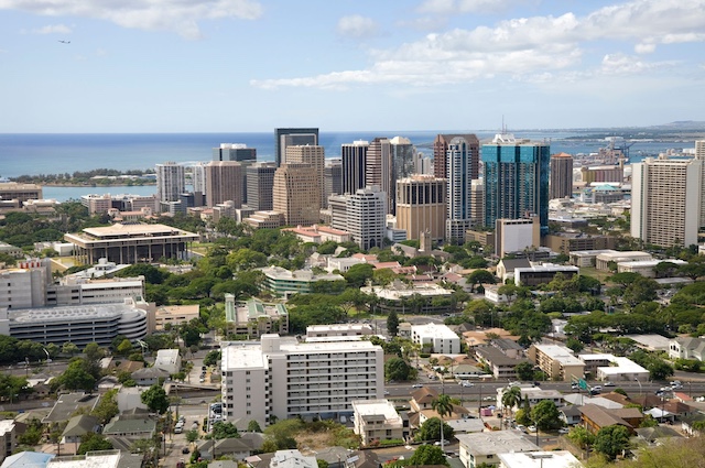Honolulu-outplacement-services Honolulu business district, representing outplacement services in Honolulu