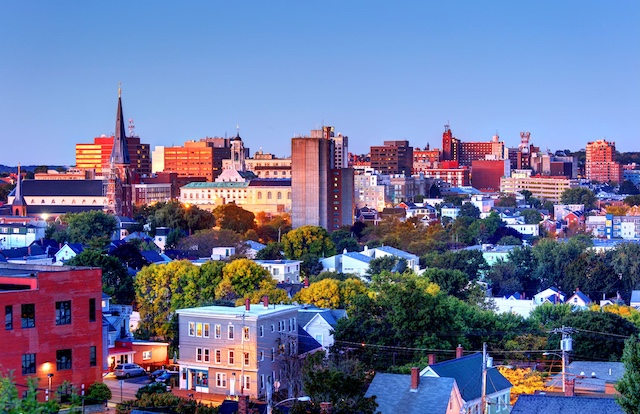 Downtown Portland, Maine, representing outplacement services in Portland, ME
