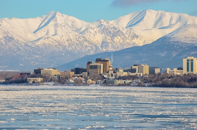 anchorage-outplacement-services Anchorage, Alaska skyline, representing outplacement services in Anchorage