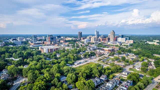 Downtown Raleigh representing outplacement services in Raleigh-Durham, NC